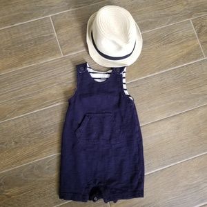 Baby GAP navy blue Kanga 6-12 mo shorty and 6-12 m